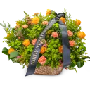 Smuteční květinový koš